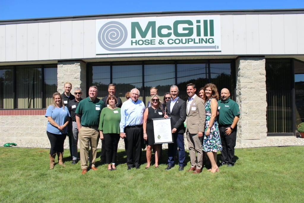 McGill Family receives a recognition from the Commonwealth of Massachusetts for their contribution to business and the local community