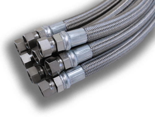 PTFE Hose Assemblies fabricated by McGill Hose