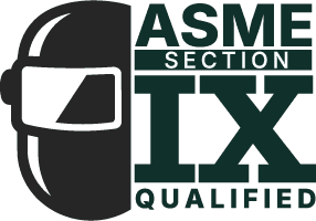ASME Section IX qualified welding certification