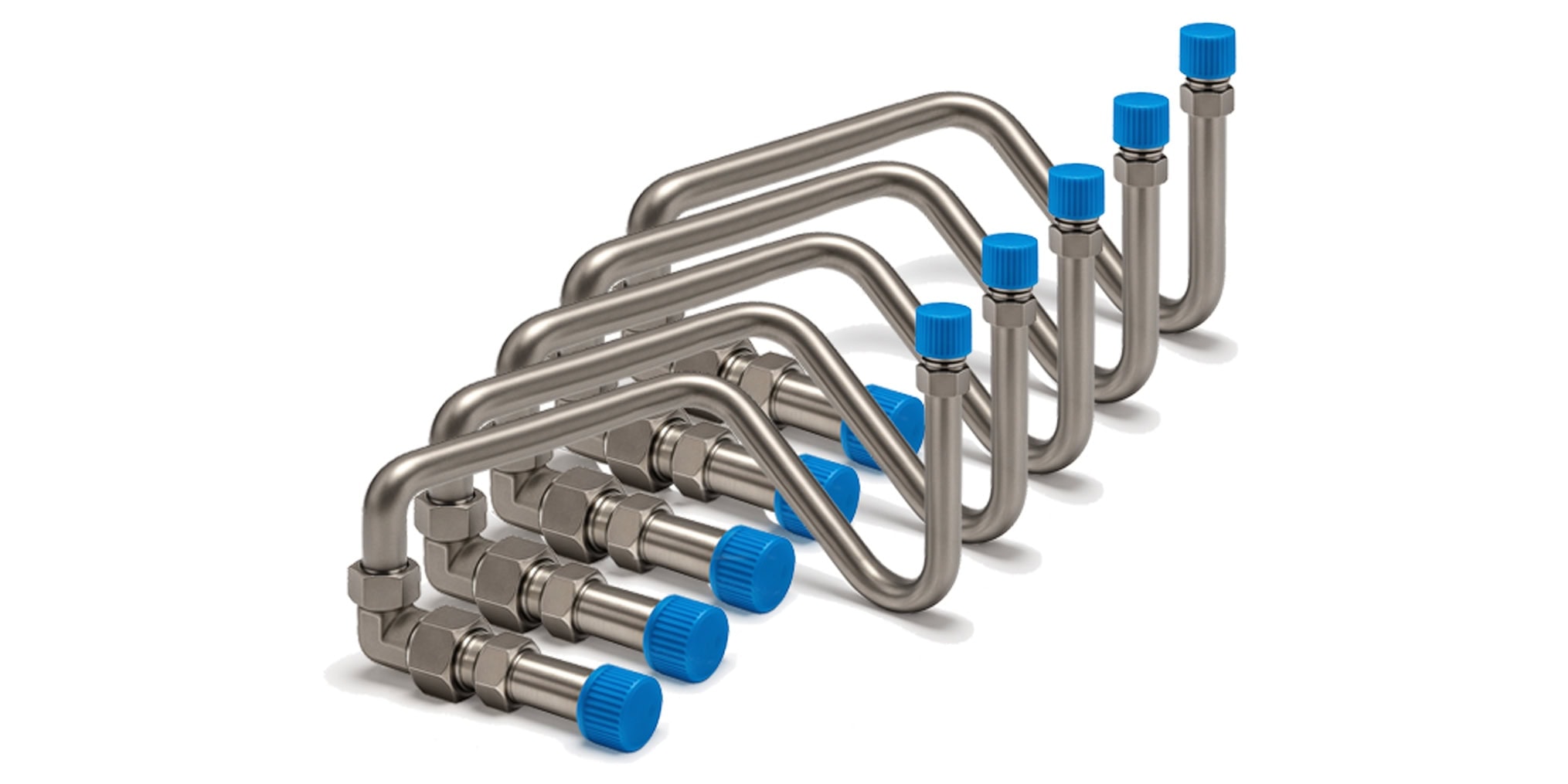 Custom CNC-bent stainless steel tube bending assemblies for data center cooling